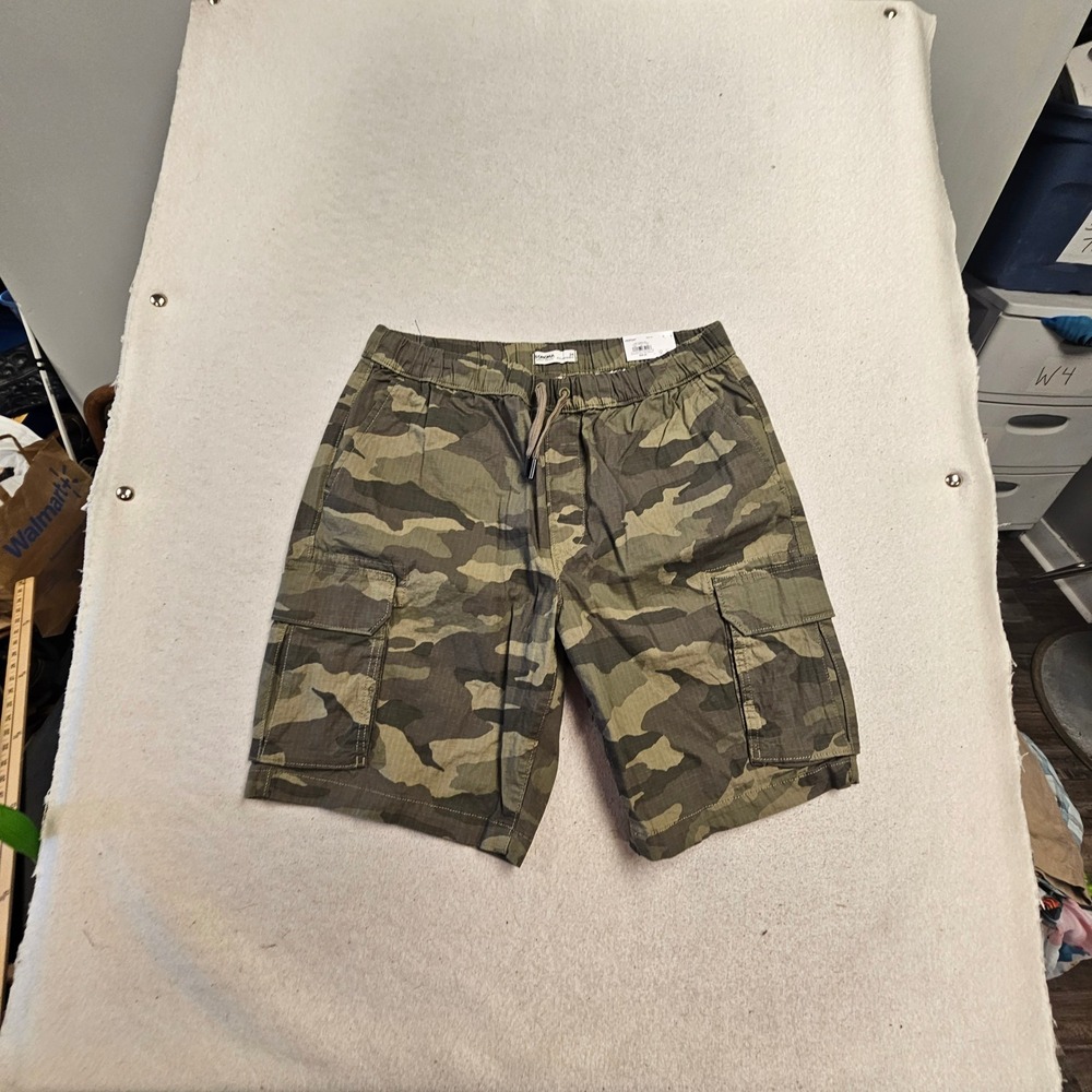 Sonoma Goods For Life Mens Camo Cargo Shorts 34 Everyday Pull On 9 Inseam HIKING